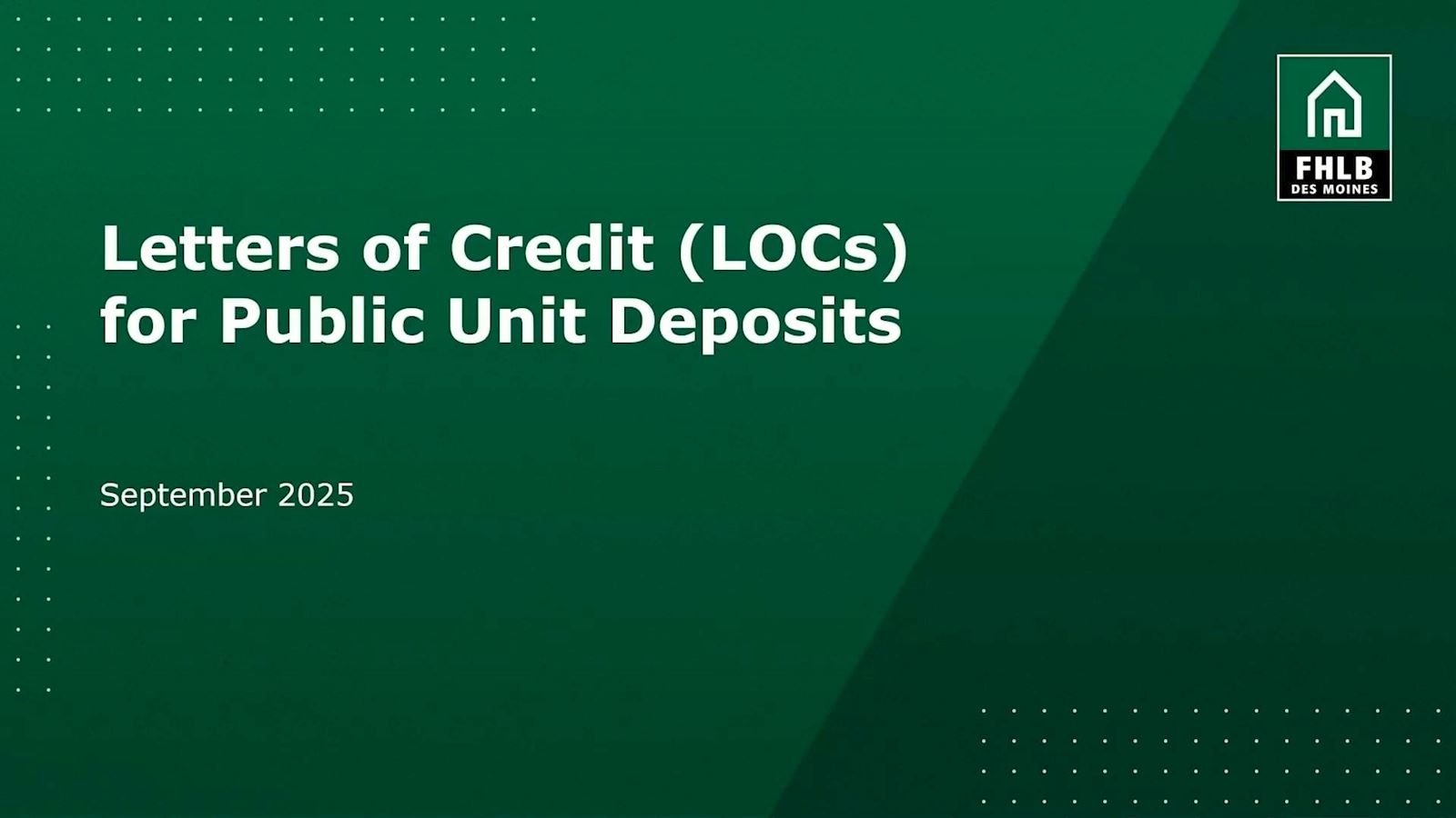 Standby Letter of Credit - Part 1