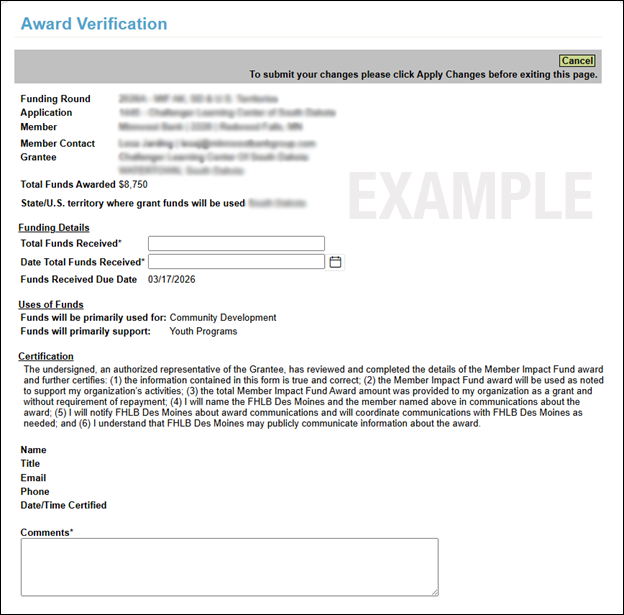 Verification Example