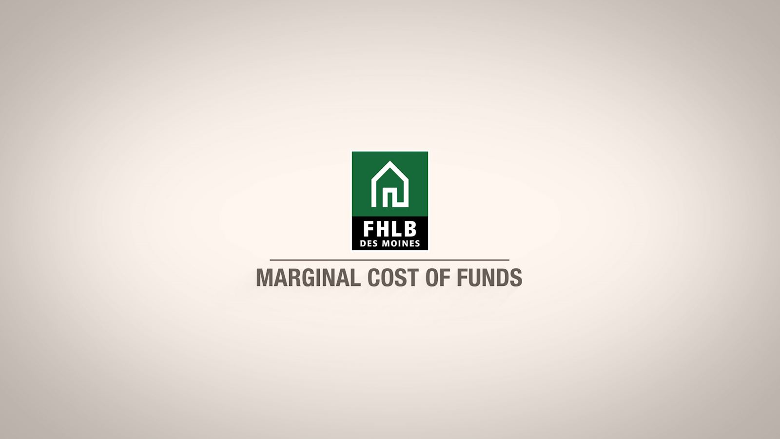 Marginal Cost of Funds Video